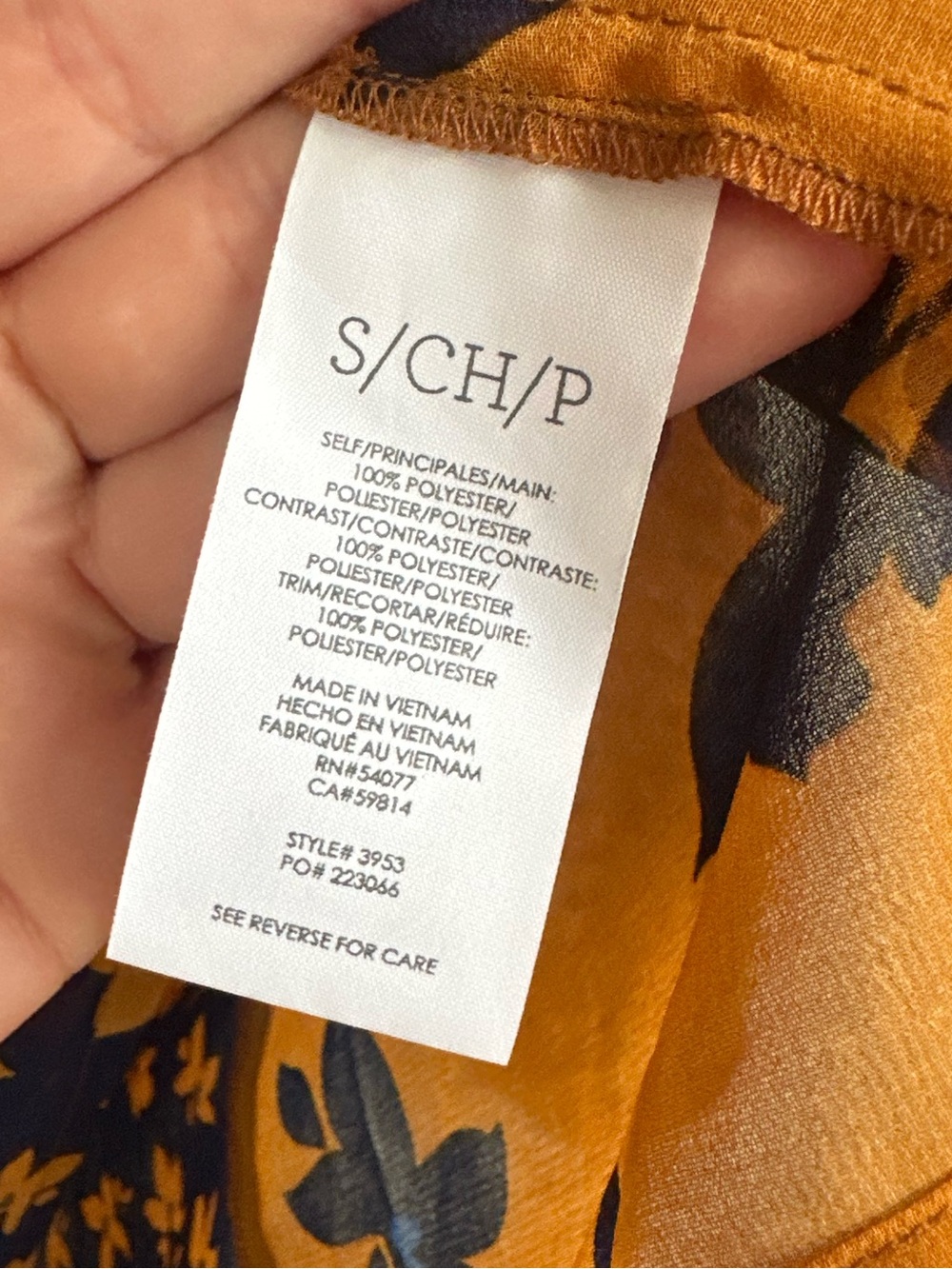 Cabi Fall Pattern Patchwork Ruffle Blouse - Picture 6 of 7